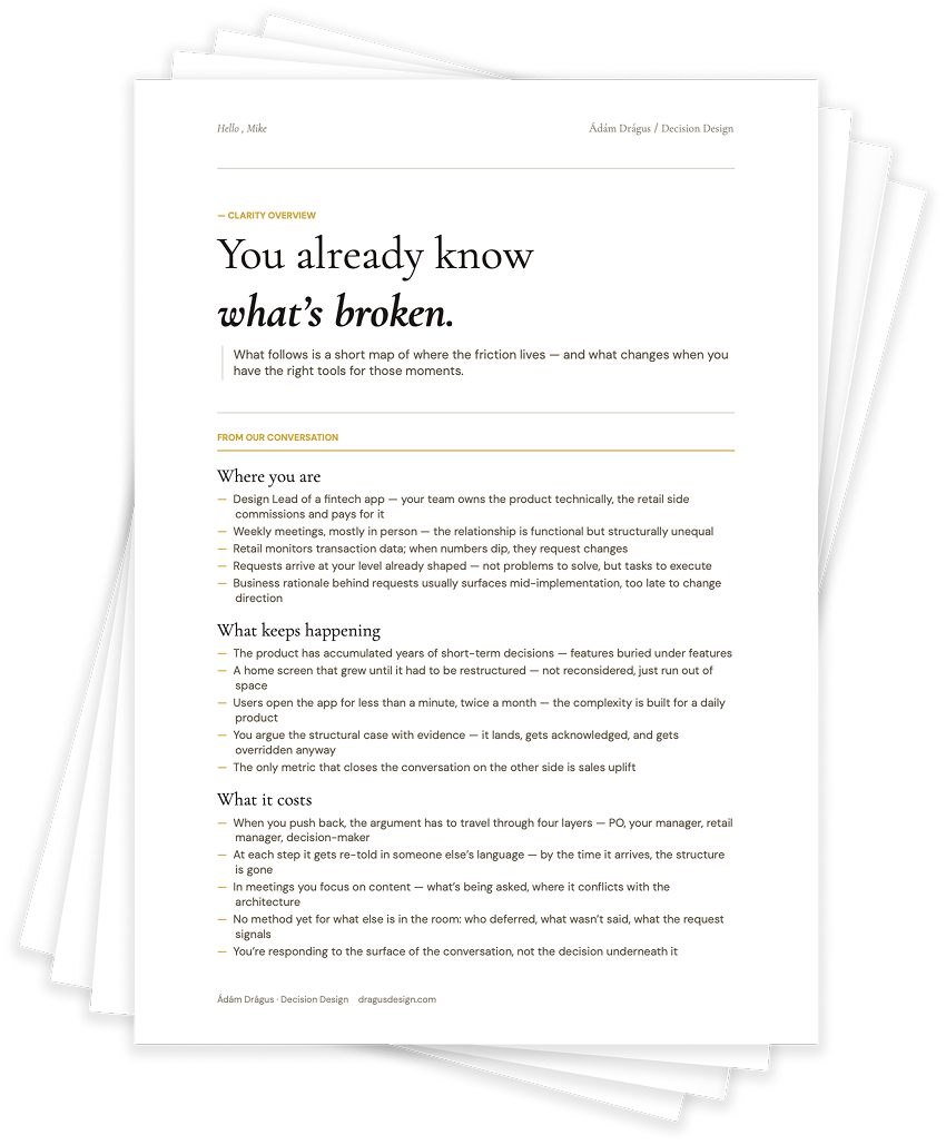 A Clarity document — sample overview